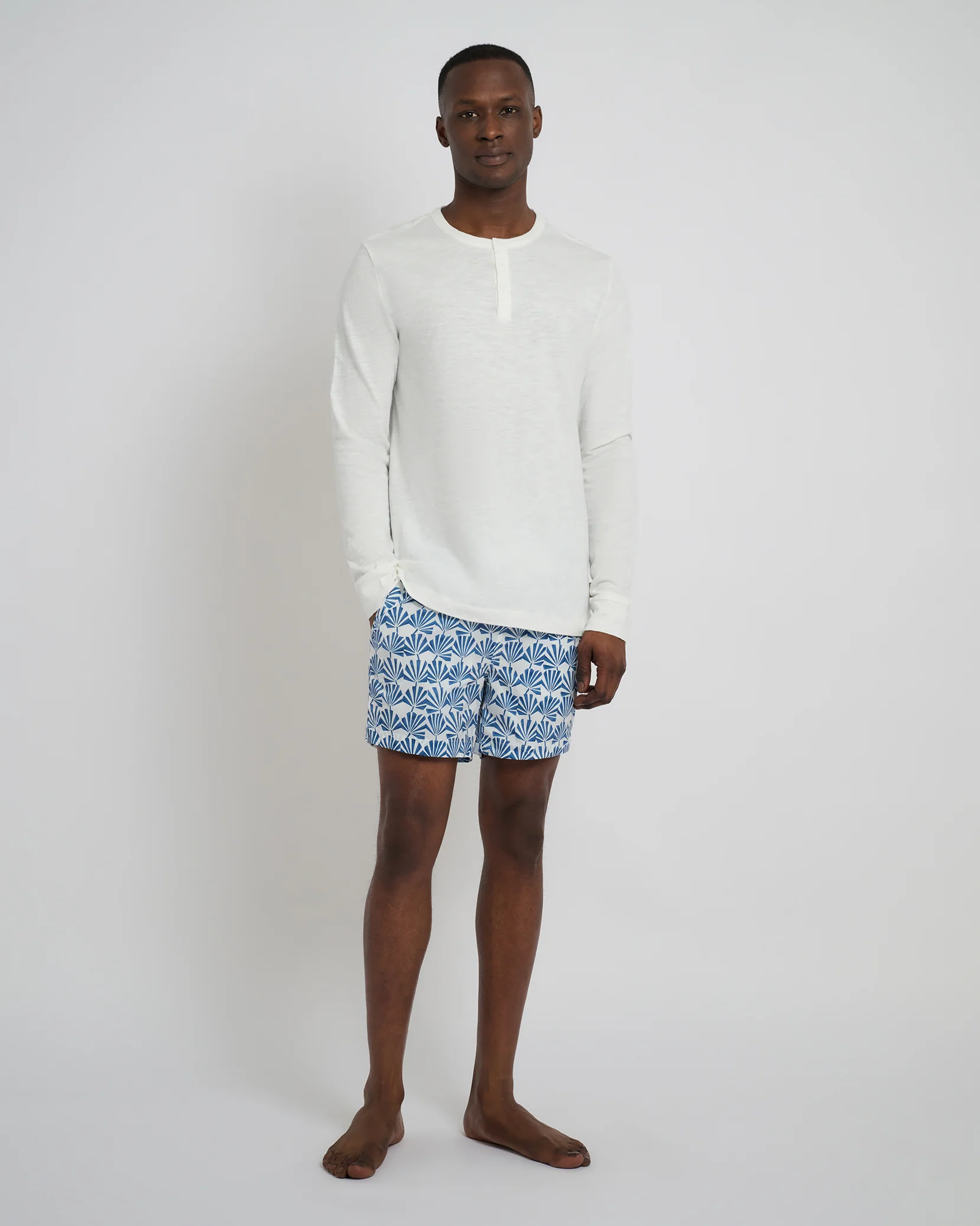 Long Sleeve Slub Henley - Image 3